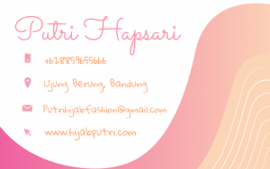 Hijab Online Shop Name Card